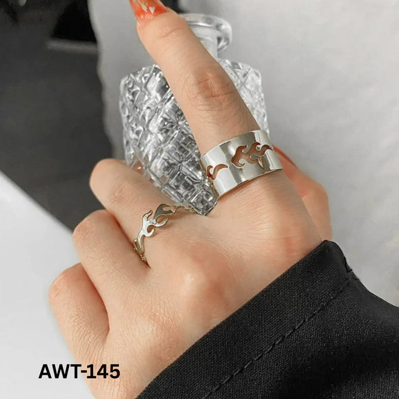 Star Couple Rings Adjustable Matching Rings With Elegant Star Design For Couples