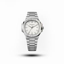Patek Philippe White Dial Men's Stainless Steel Watch